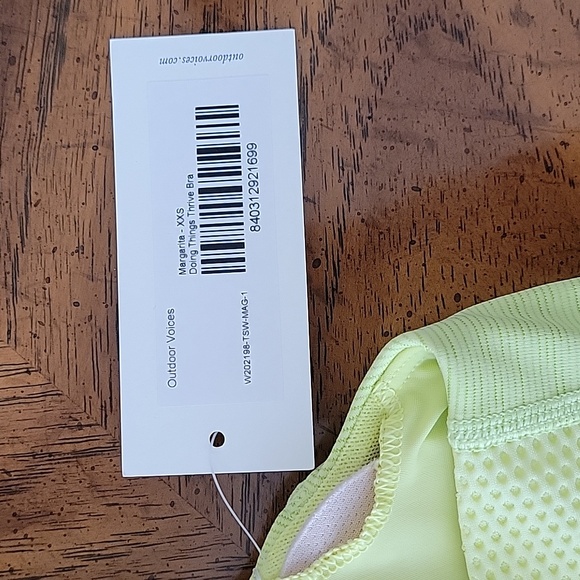 OUTDOOR VOICES Doing Things Thrive Sports Bra in Margarita, XXS, NWT - Picture 10 of 11